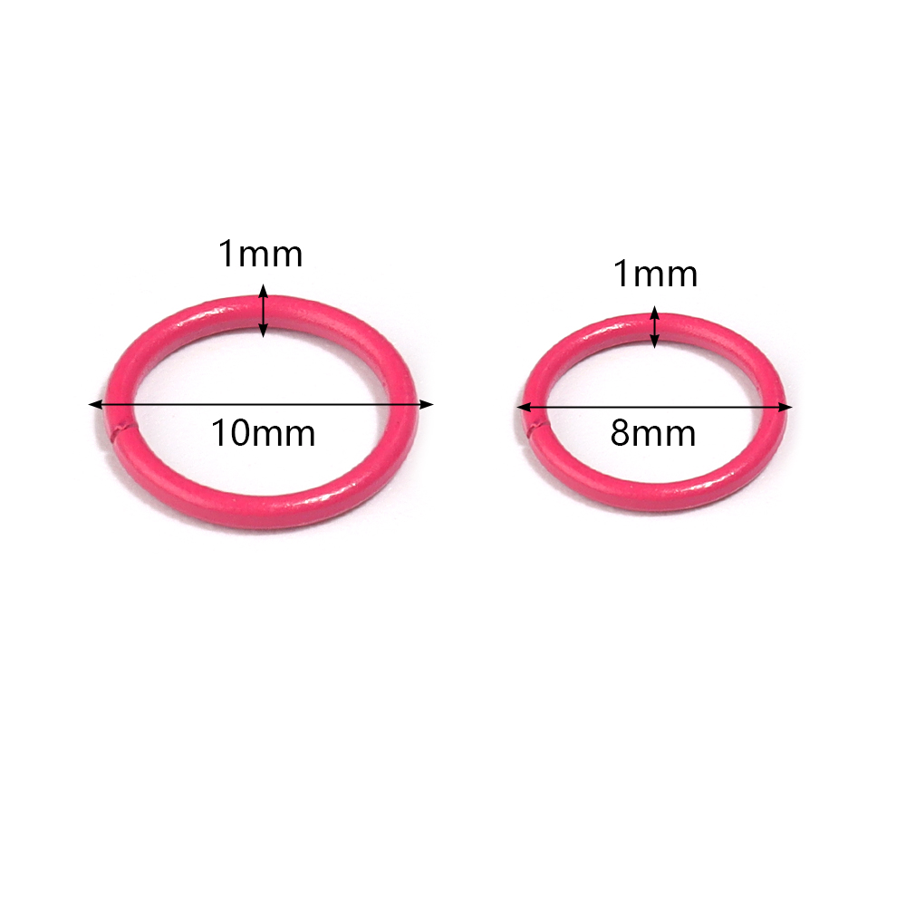 Jewelry Making Jump Rings - 50 stuks 8/10mm ijzeren splitring open