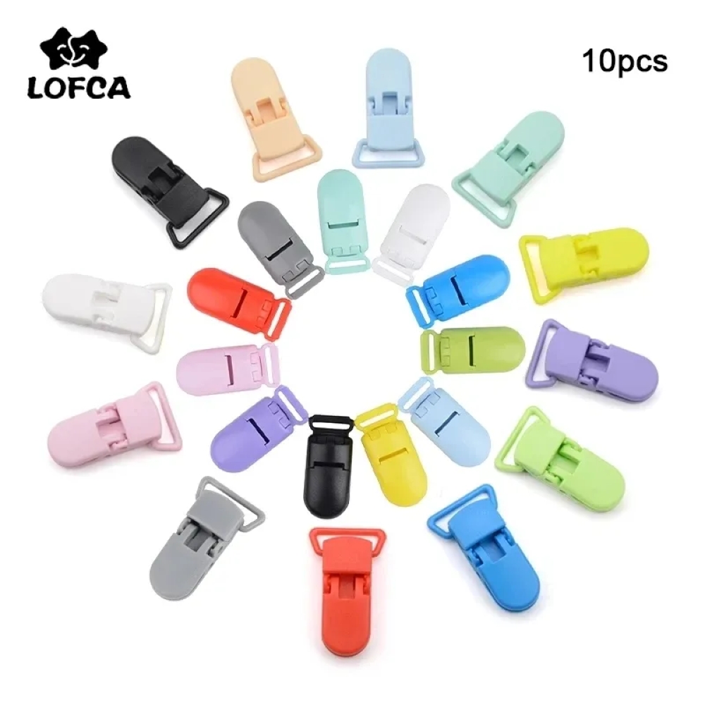 Jewelry Making 3 Year Old - LOFCA 10pcs Baby Fopspeen Clips 15/20mm