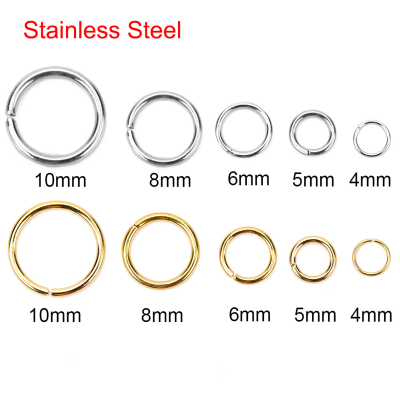 Jump Ring Assorted - 100 stks PVD Nooit Vervagen Rvs