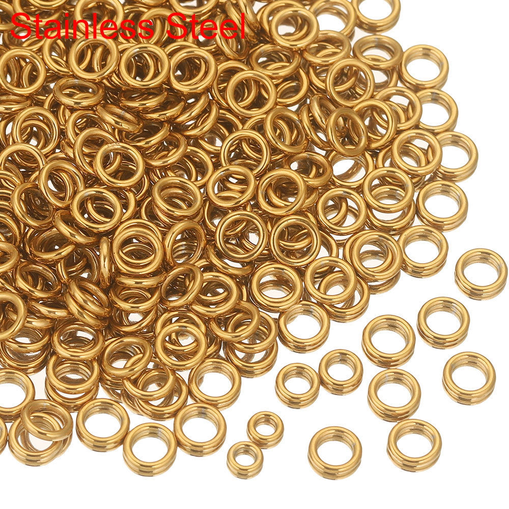 Jewelry Making Jump Rings - 50 stuks roestvrij staal gesloten ringetjes