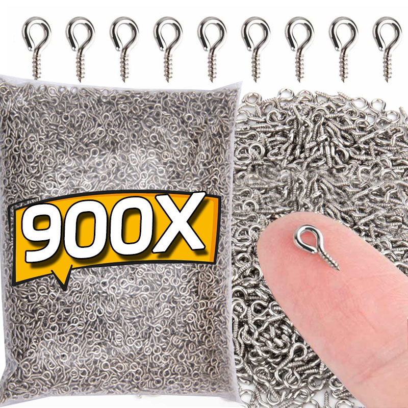Jump Ring Assorted - 8/10mm Mini Schroef Eye Pins Metalen