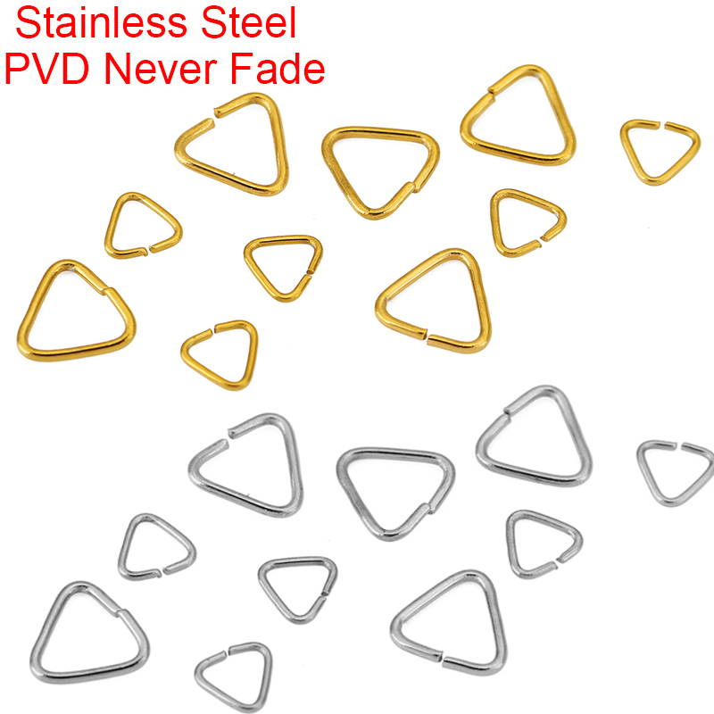 Jewelry Making Jump Rings - 50 stuks 5mm 8mm RVS Driehoekige