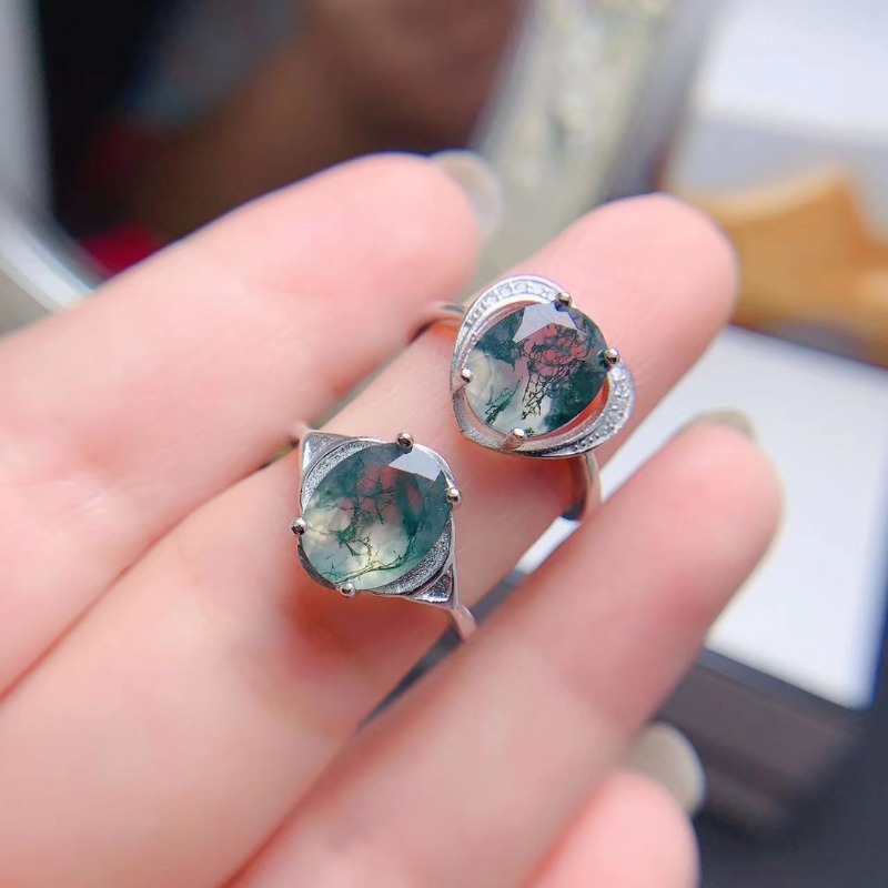 Jewelry Making University - Schattige Vrouwelijke Geometrische Agaat Stenen Ring