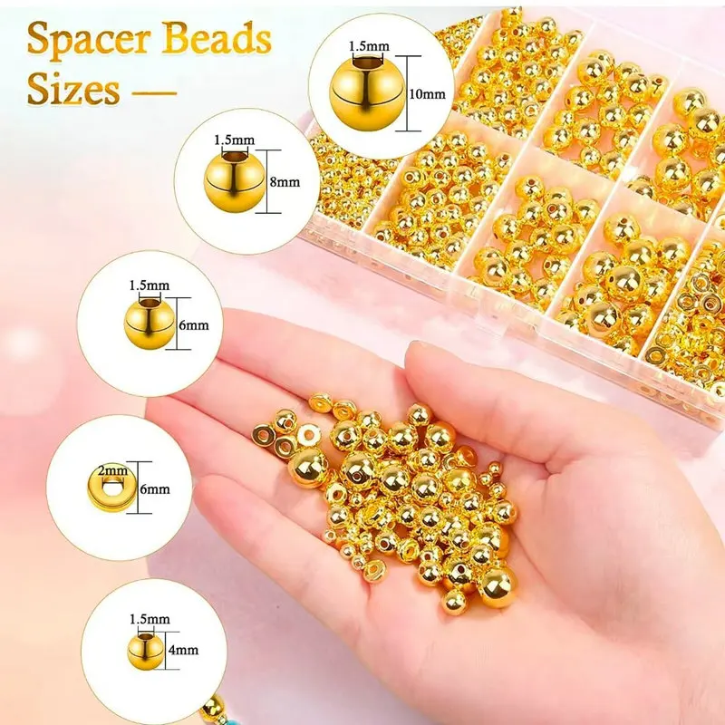 Jewelry Making Degree - 1000 stks Gouden Spacer Kralen Kit