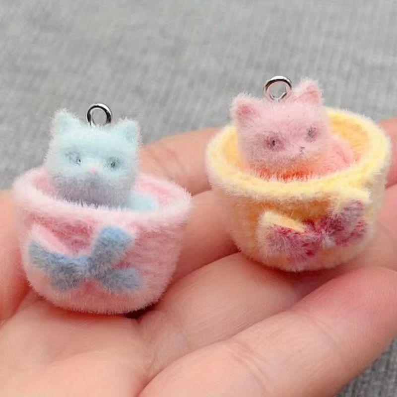 4 stuks 3D pluche hars kattenh - Jewelry Making With Resin recensie en prijs