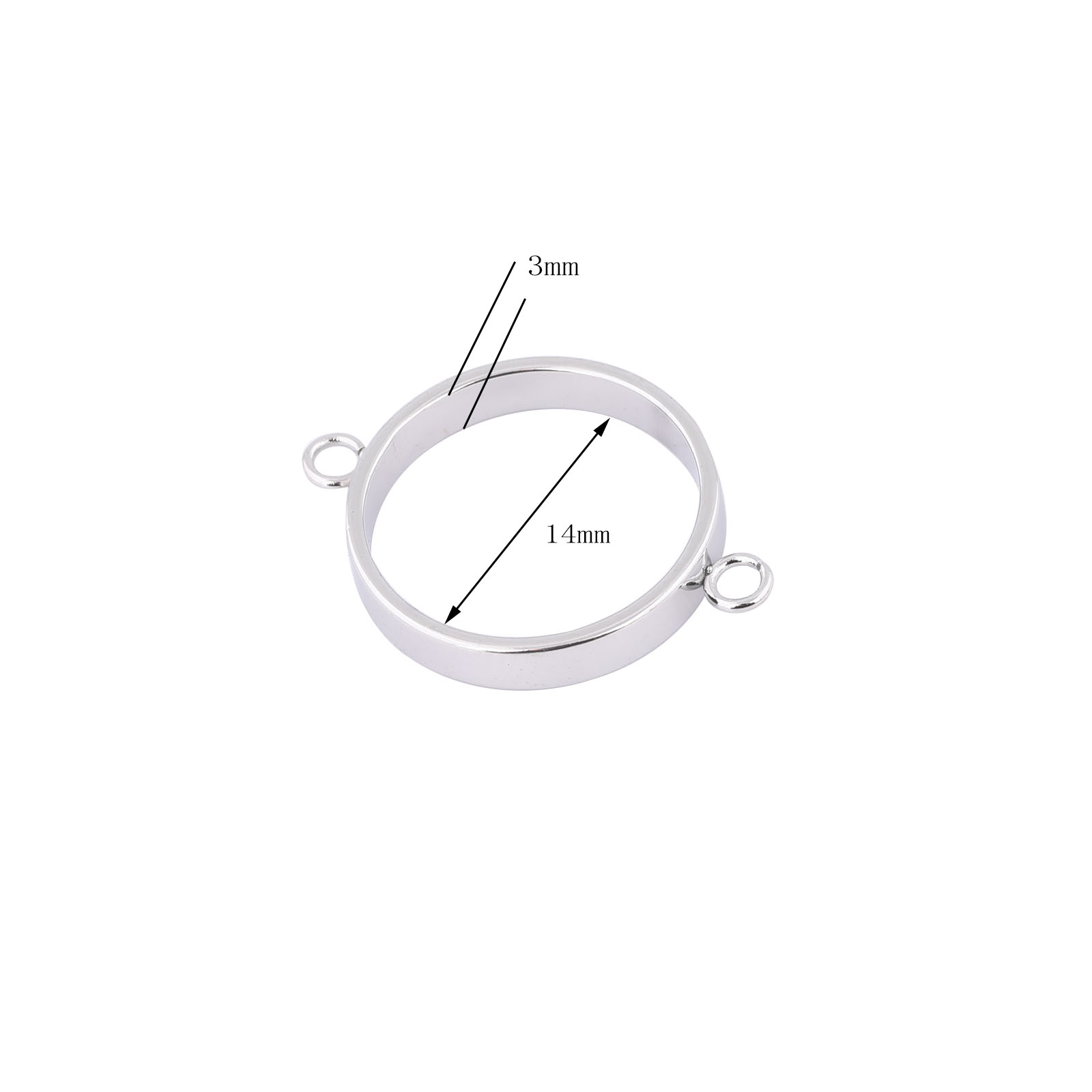 10 stuks roestvrij staal 14 mm - Jewelry Making With Resin recensie en prijs