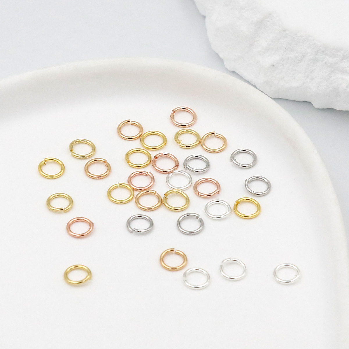 Een pakket 925 zilveren open r - Jewelry Making Jump Rings recensie en prijs