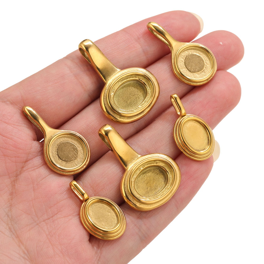 5 stuks roestvrij staal ronde  - Jewelry Making With Resin recensie en prijs