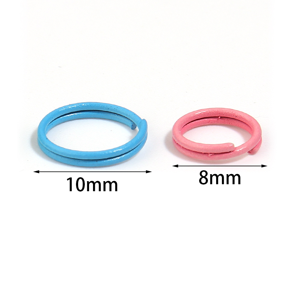 300 stuks 8mm 10mm kleurrijke  - Jewelry Making Jump Rings recensie en prijs