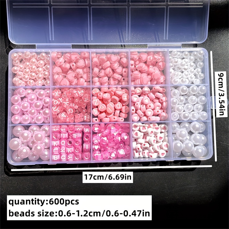 10-delige roze alfabetdoos, ac - Jewelry Making Degree recensie en prijs