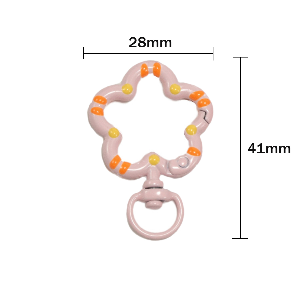 5 stks Bloem Metalen Karabijn  - Jewelry Making Name recensie en prijs