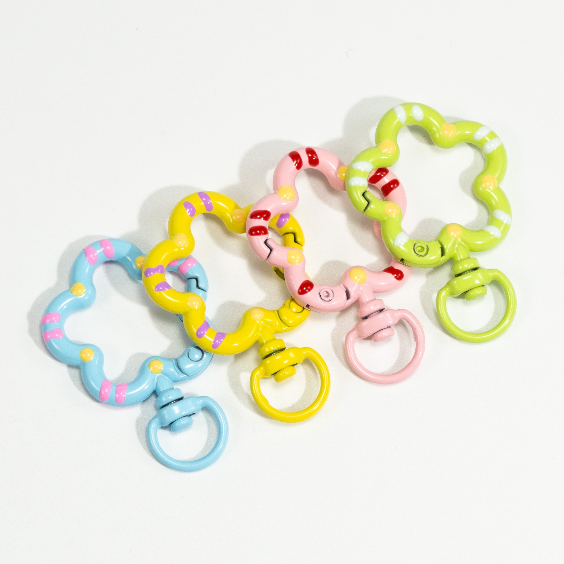 5 stks Bloem Metalen Karabijn  - Jewelry Making Name recensie en prijs