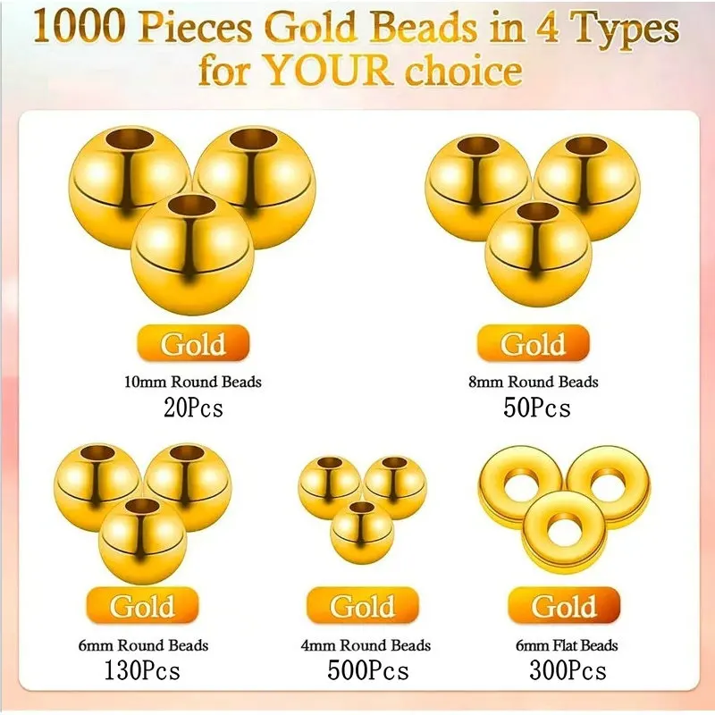 1000 stks Gouden Spacer Kralen - Jewelry Making Degree recensie en prijs