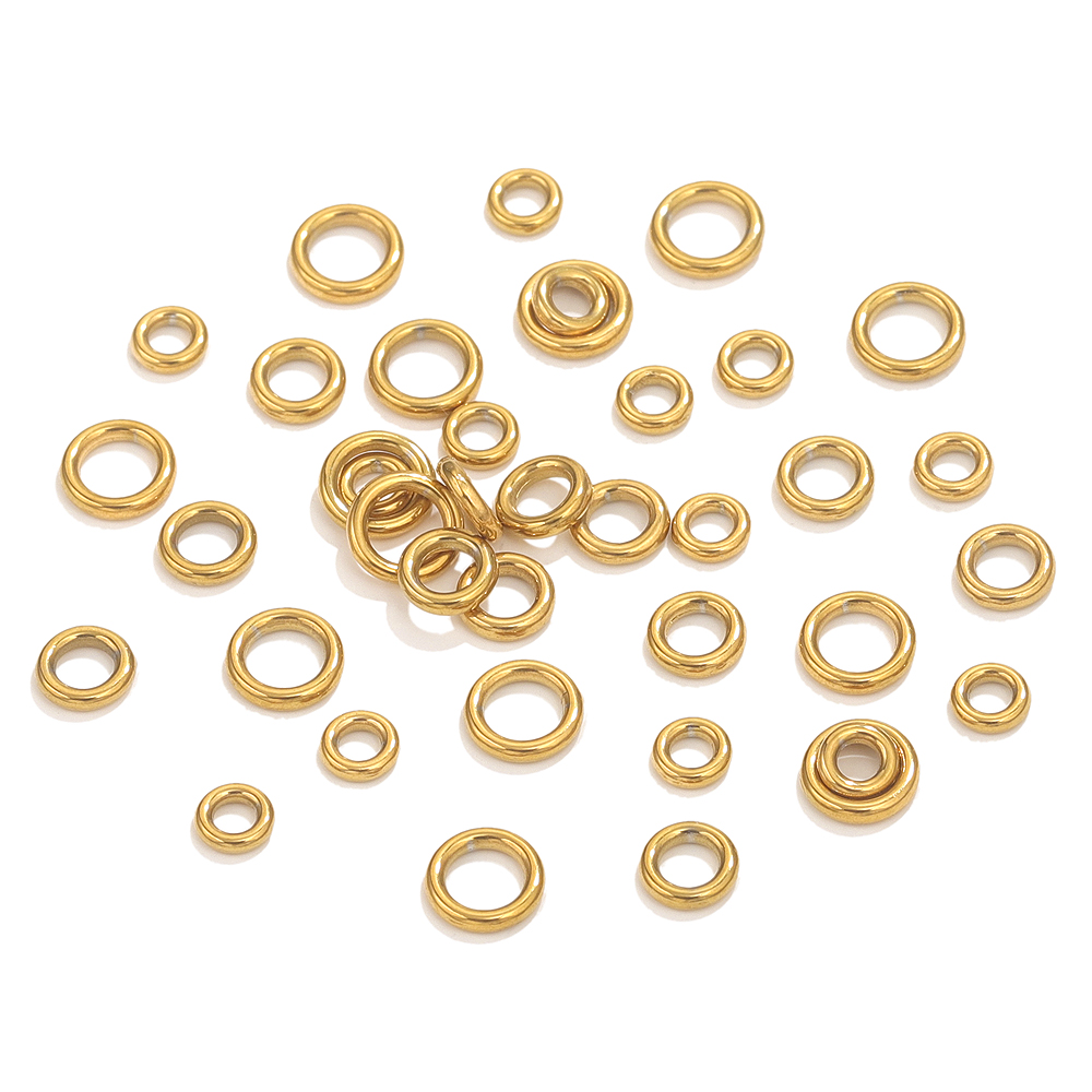 50 stuks Rvs O Ring Gold Platd - Jewelry Making Jump Rings recensie en prijs