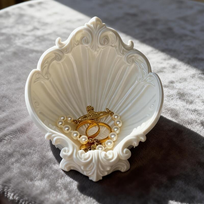 Vintage schelpvormige reliëf s - Jewelry Making Desk recensie en prijs