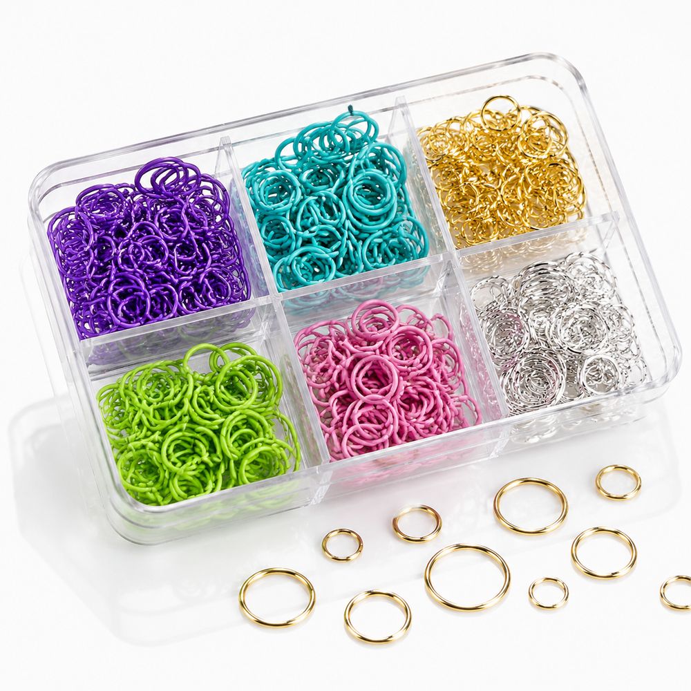 Y2K Punk 6Grids Nail Art Jump  - Jump Ring Assorted recensie en prijs