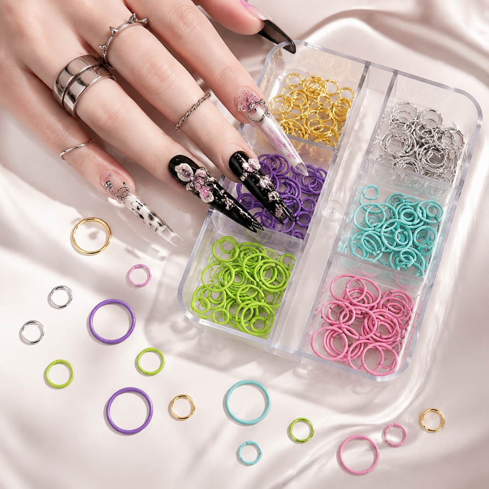 Y2K Punk 6Grids Nail Art Jump  - Jump Ring Assorted recensie en prijs