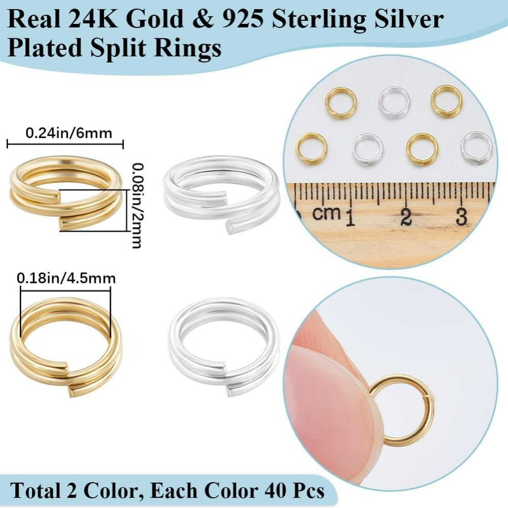 1 doos 80 stuks split ringetje - Jewelry Making Jump Rings recensie en prijs