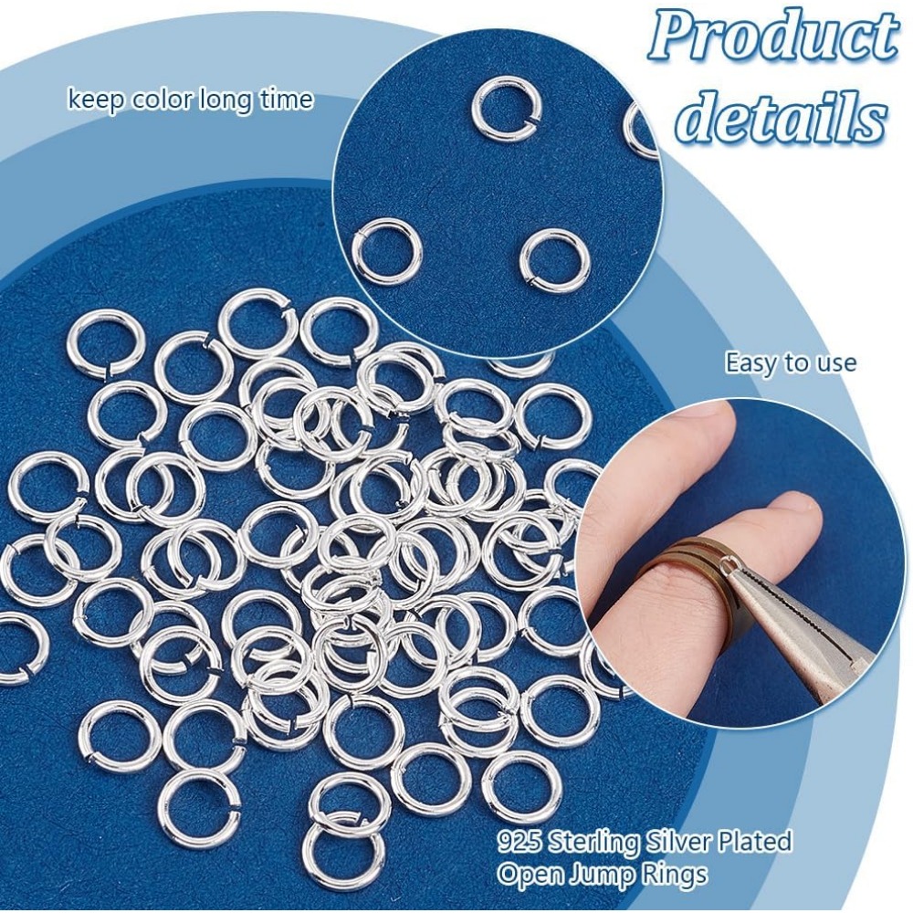 200 stuks 925 sterling verzilv - Jewelry Making Jump Rings recensie en prijs