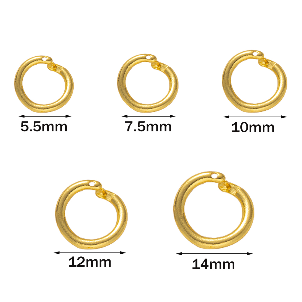 10 stuks 18K verguld messing v - Jewelry Making Jump Rings recensie en prijs