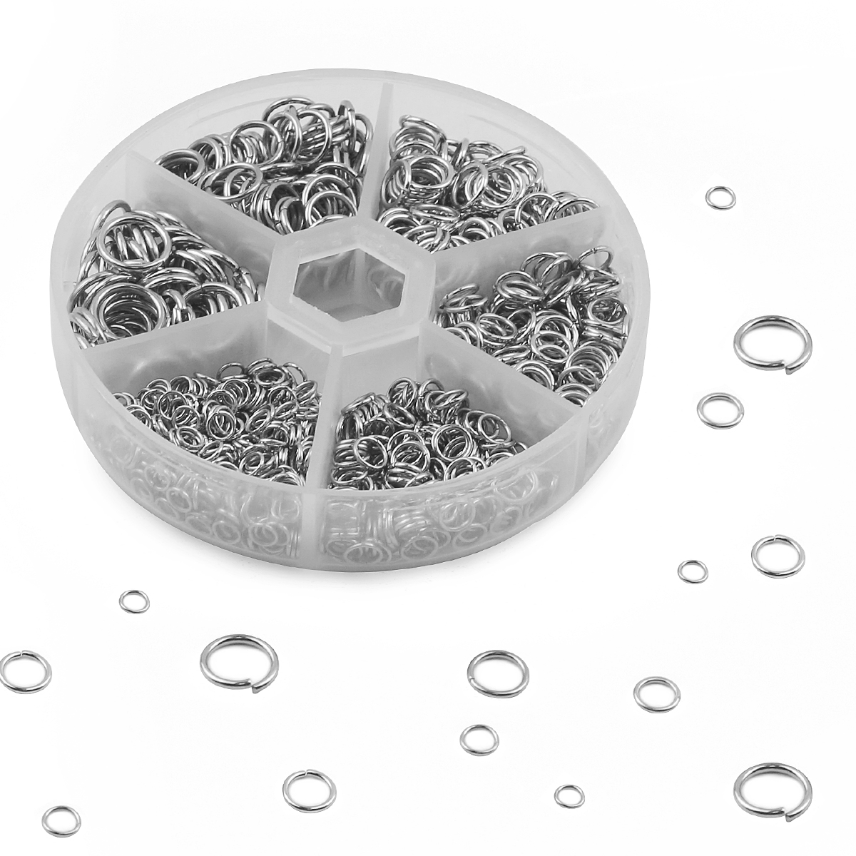 1 Set 1200 Stuks Rvs Open Ring - Jump Ring Assorted recensie en prijs