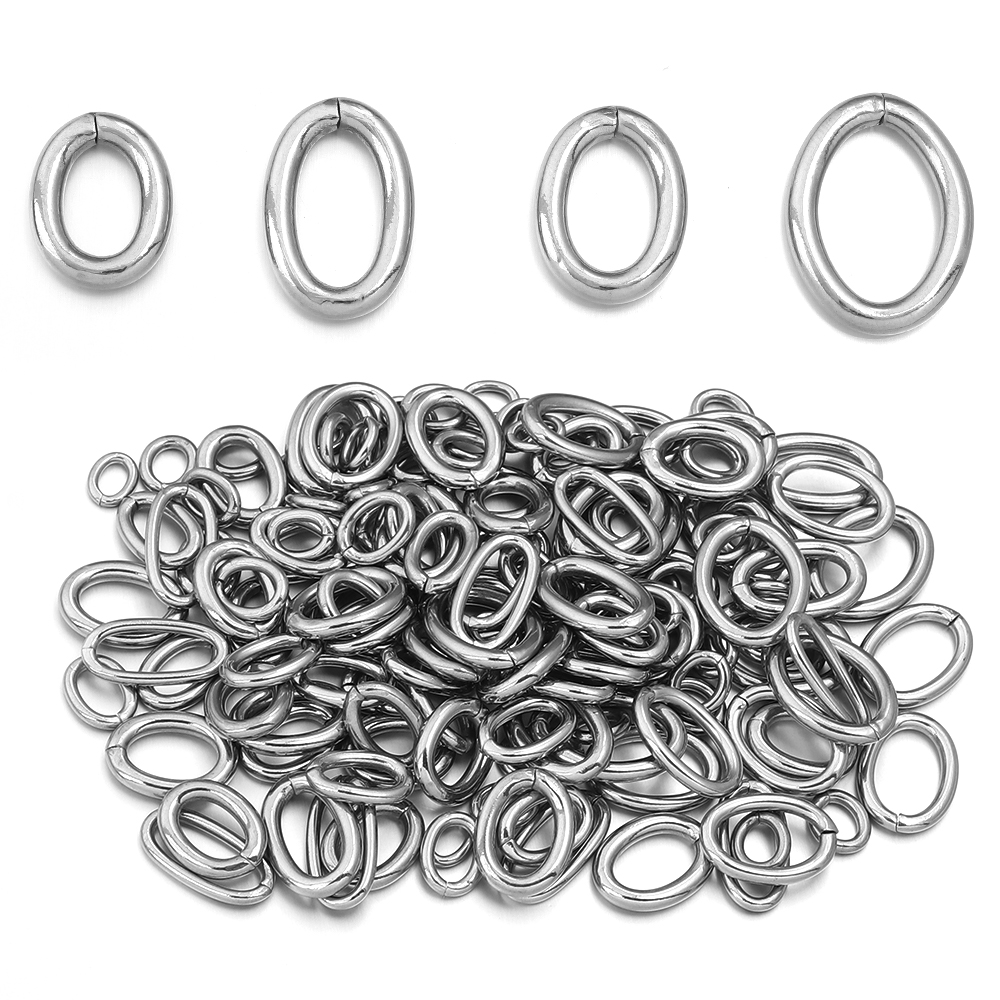 20 stks/partij Rvs Ovale Ringe - Jewelry Making Jump Rings recensie en prijs