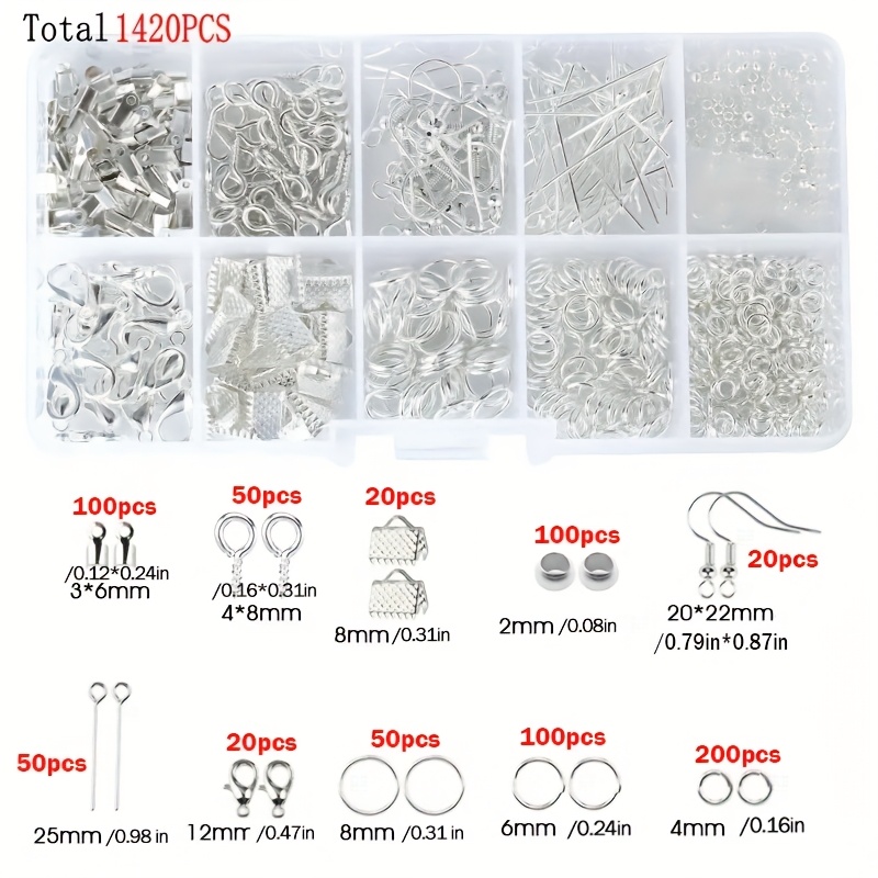 1420 stuks 1 doos Sieraden Fin - Jewelry Making Jump Rings recensie en prijs
